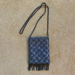 beaded cross body purse.